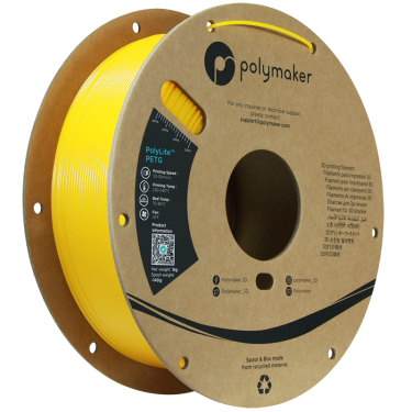 Polymaker PolyLite PETG - Yellow - 1.75mm - 1kg